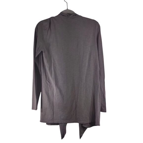 Garnett Hill Open Front Cardigan with Silk Trim, Size Small - Picture 2 of 8